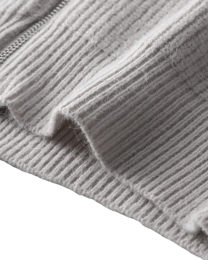 Cardigan con zip in lana merino Four Seasons
