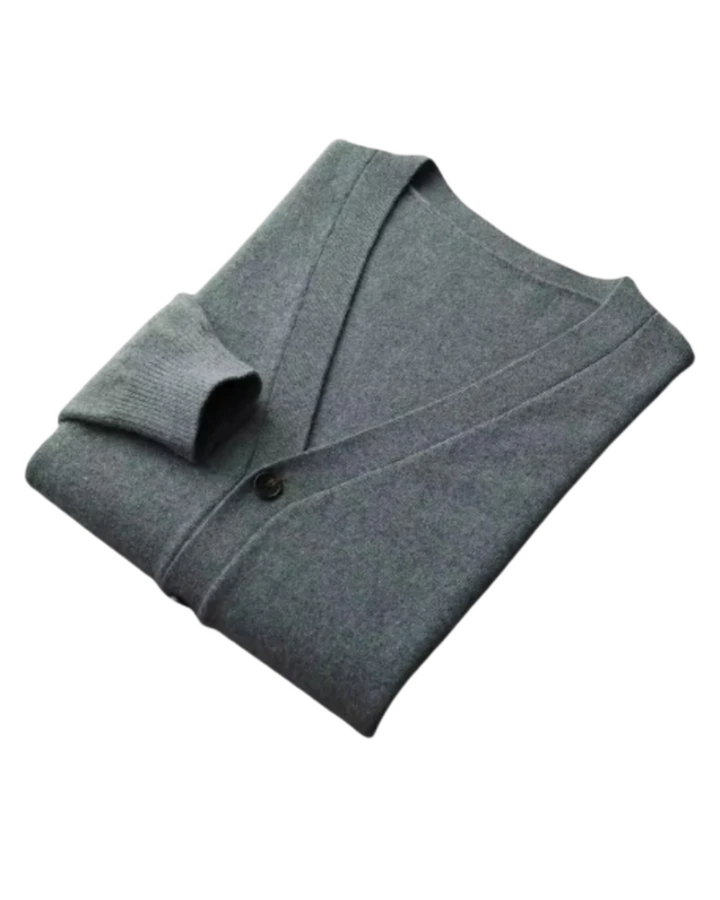 Cardigan in lana merino lavorato a maglia Faunus