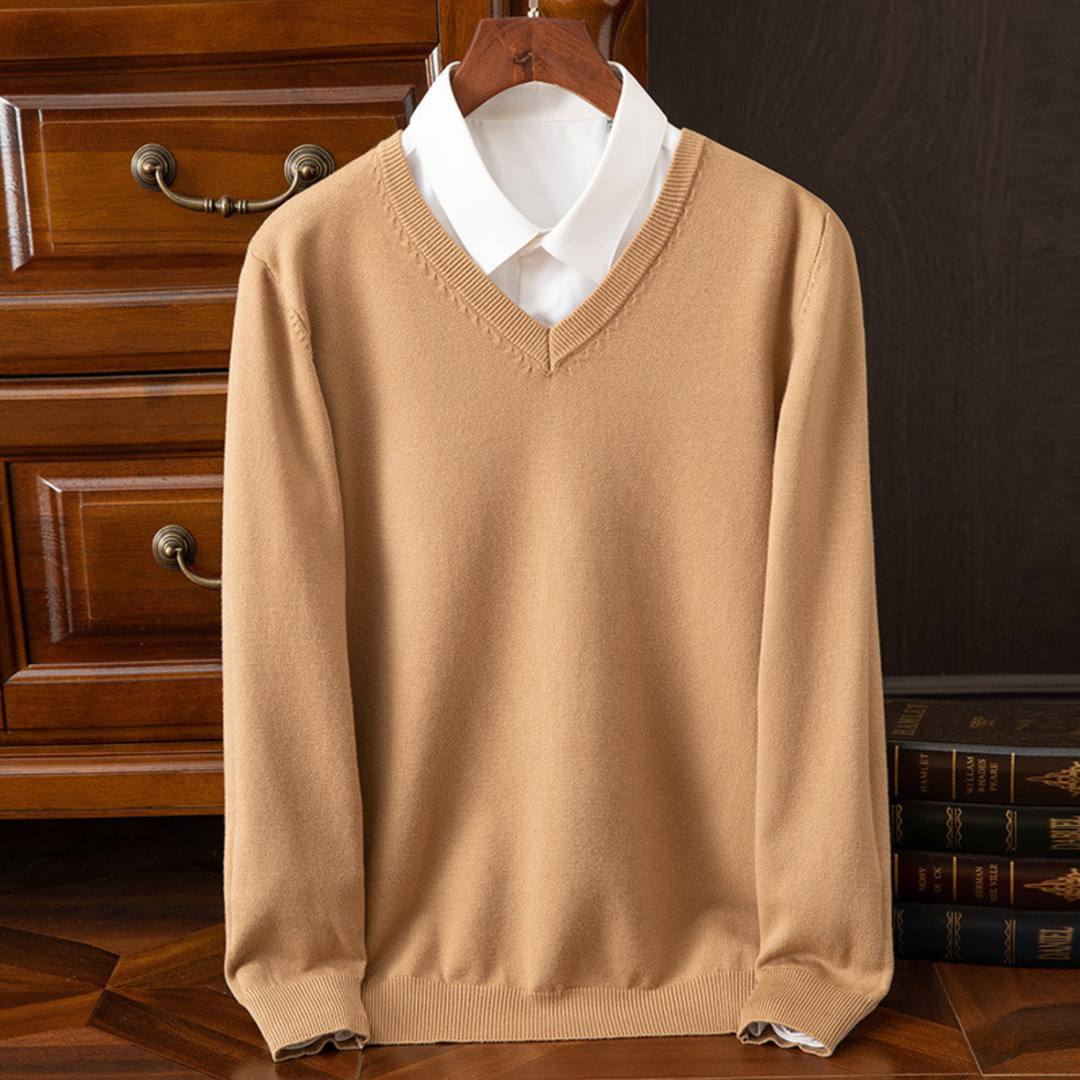 Maglione chic con scollo a V