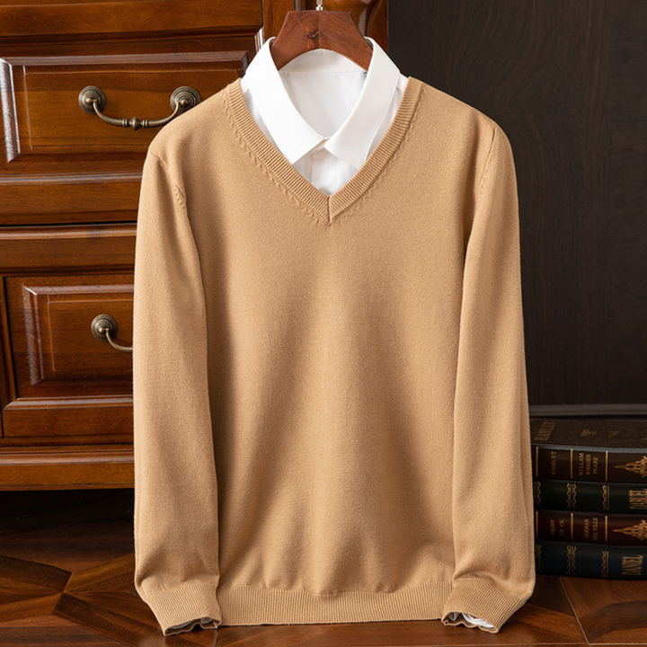 Maglione chic con scollo a V