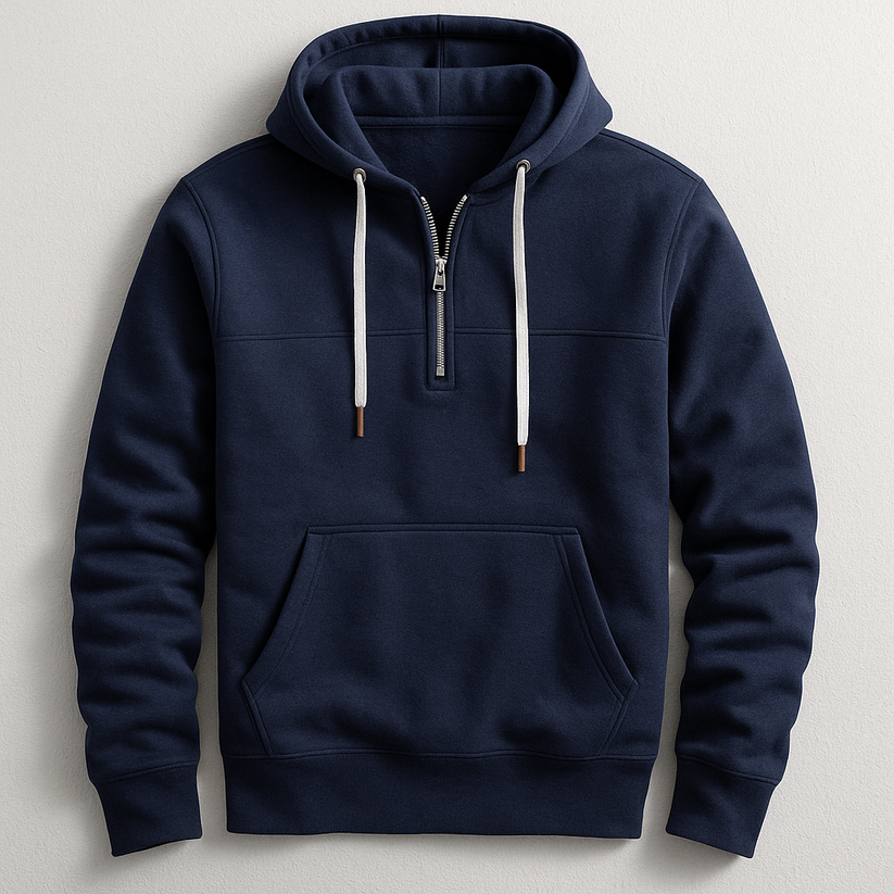 Felpa con cappuccio con zip elegante