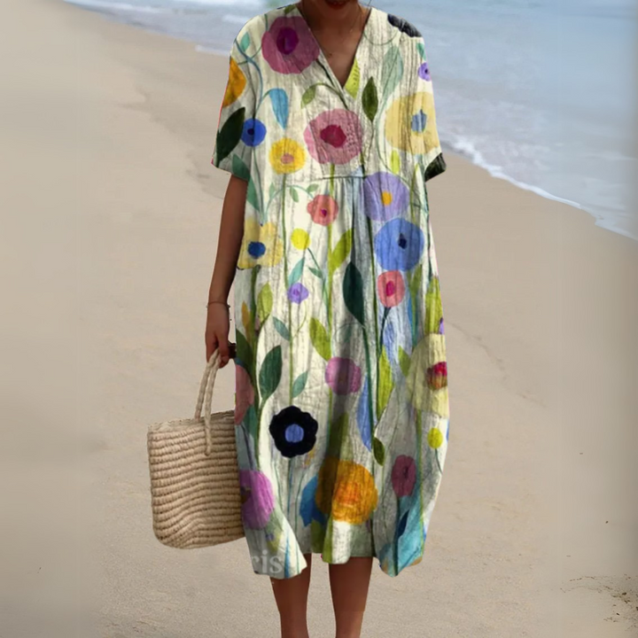 Nathalie | Abito elegante a fiori