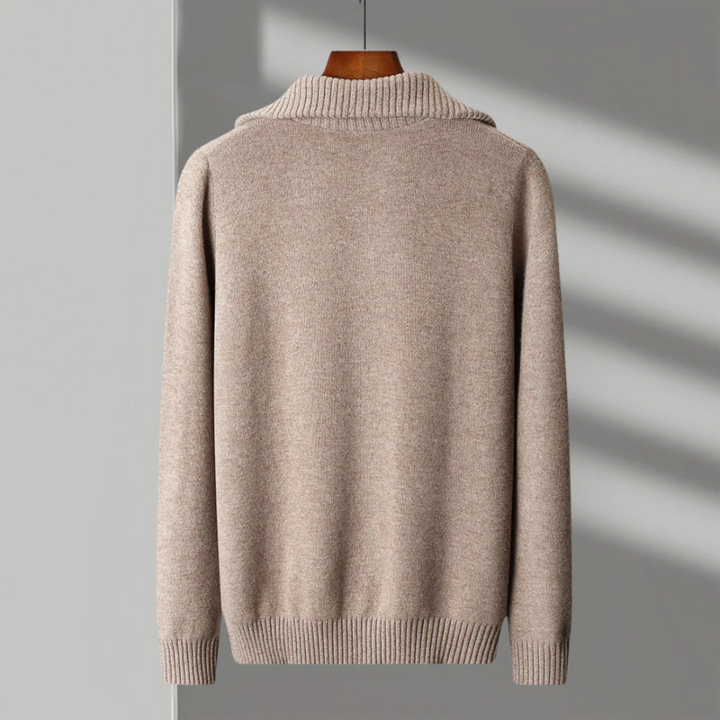 Maglione con zip in lana merino Taranto