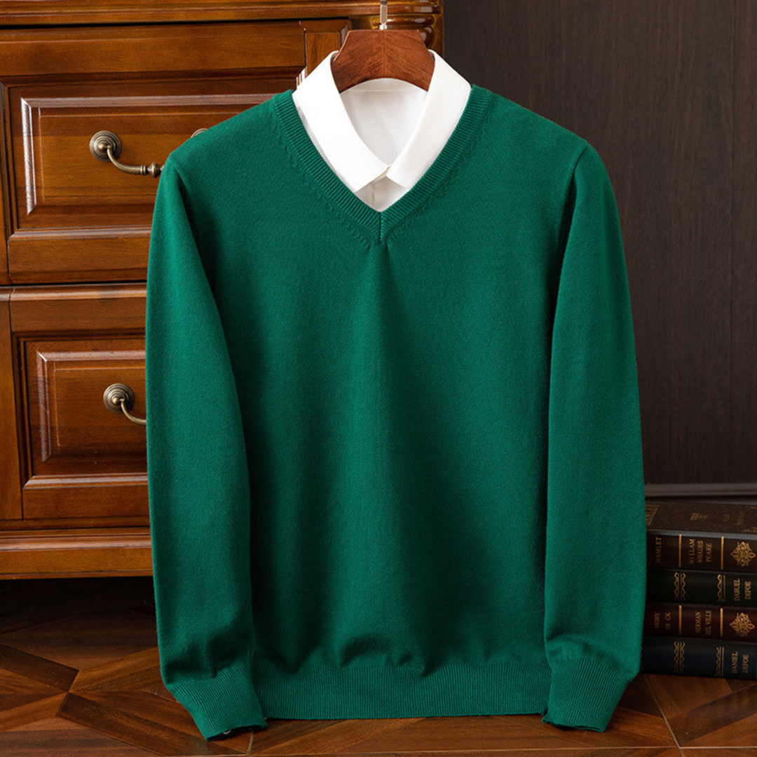 Maglione chic con scollo a V