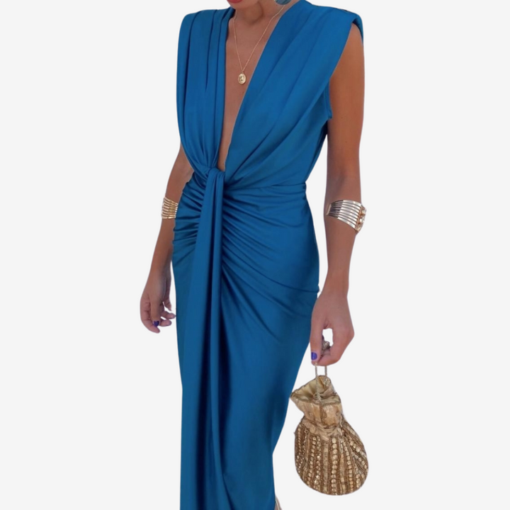 Assia™ Abito midi drappeggiato