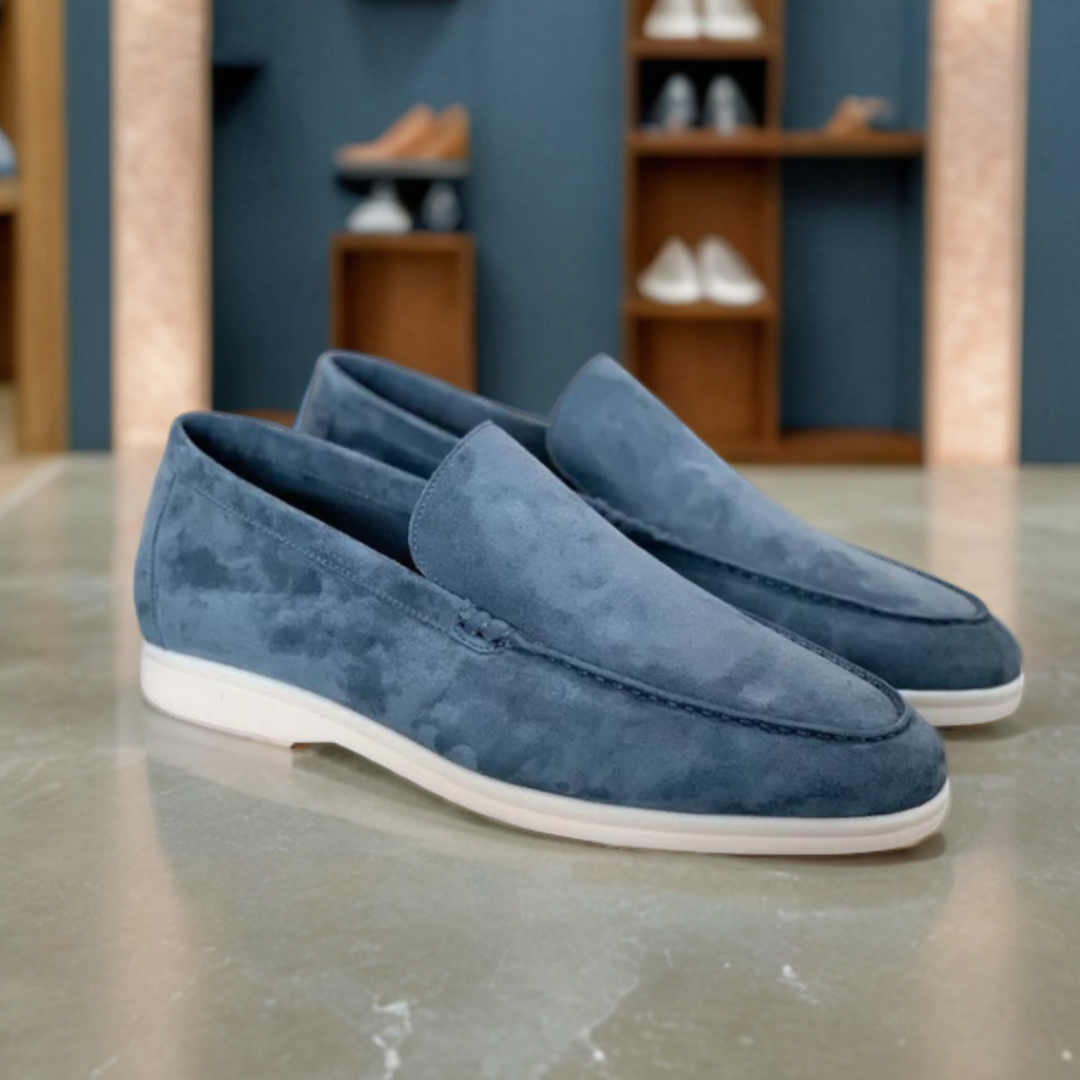 Mocassini in pelle scamosciata premium