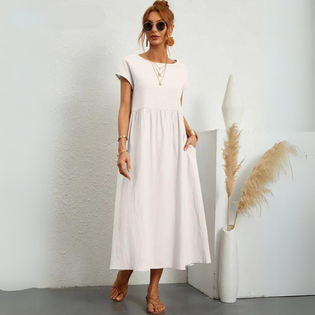 Isla | Abito midi casual in cotone