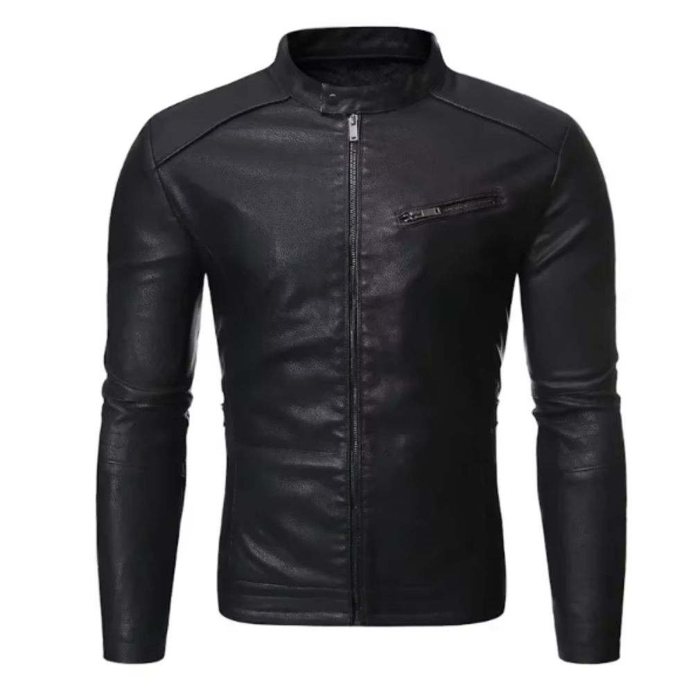 Giacca di pelle elegante
