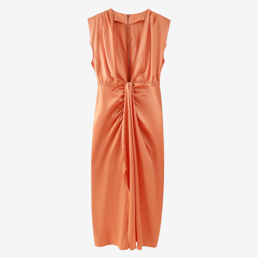 Assia™ Abito midi drappeggiato