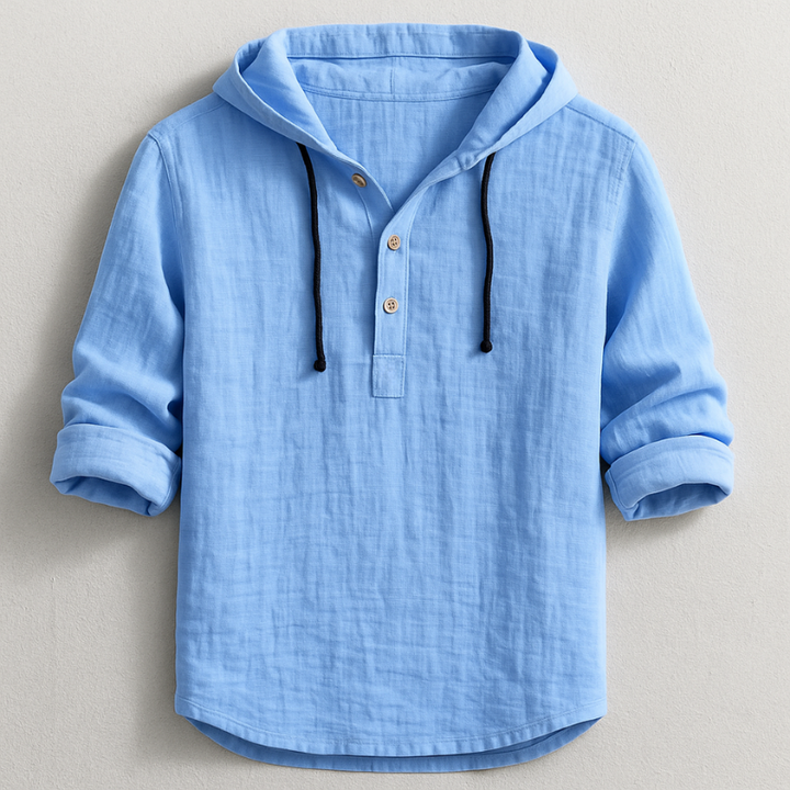 Lorenzo | Camicia con cappuccio in lino raffinato