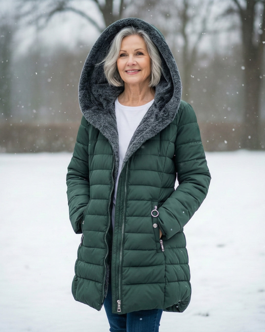 Clair | Cappotto puffer foderato in pile