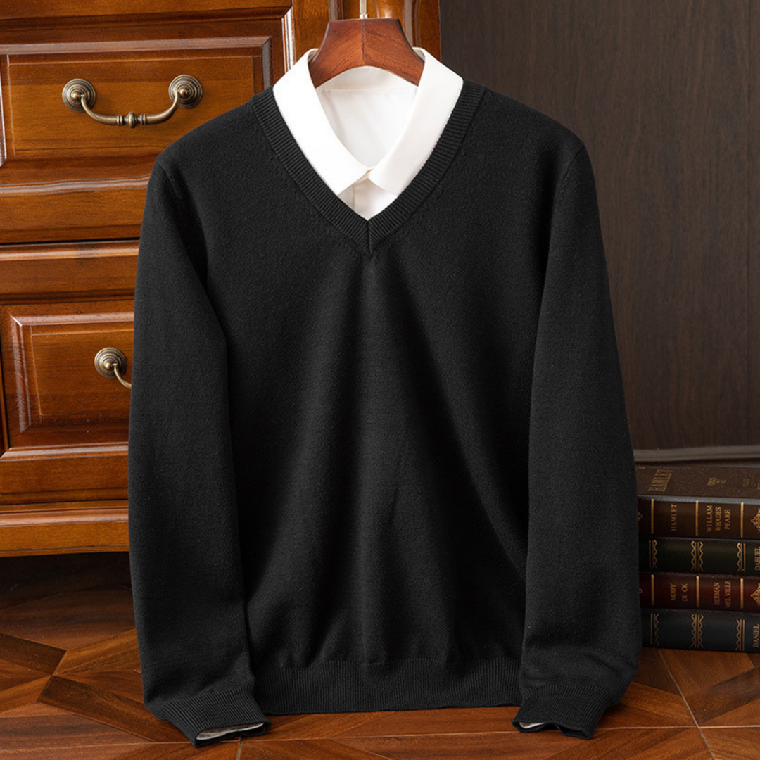 Maglione chic con scollo a V
