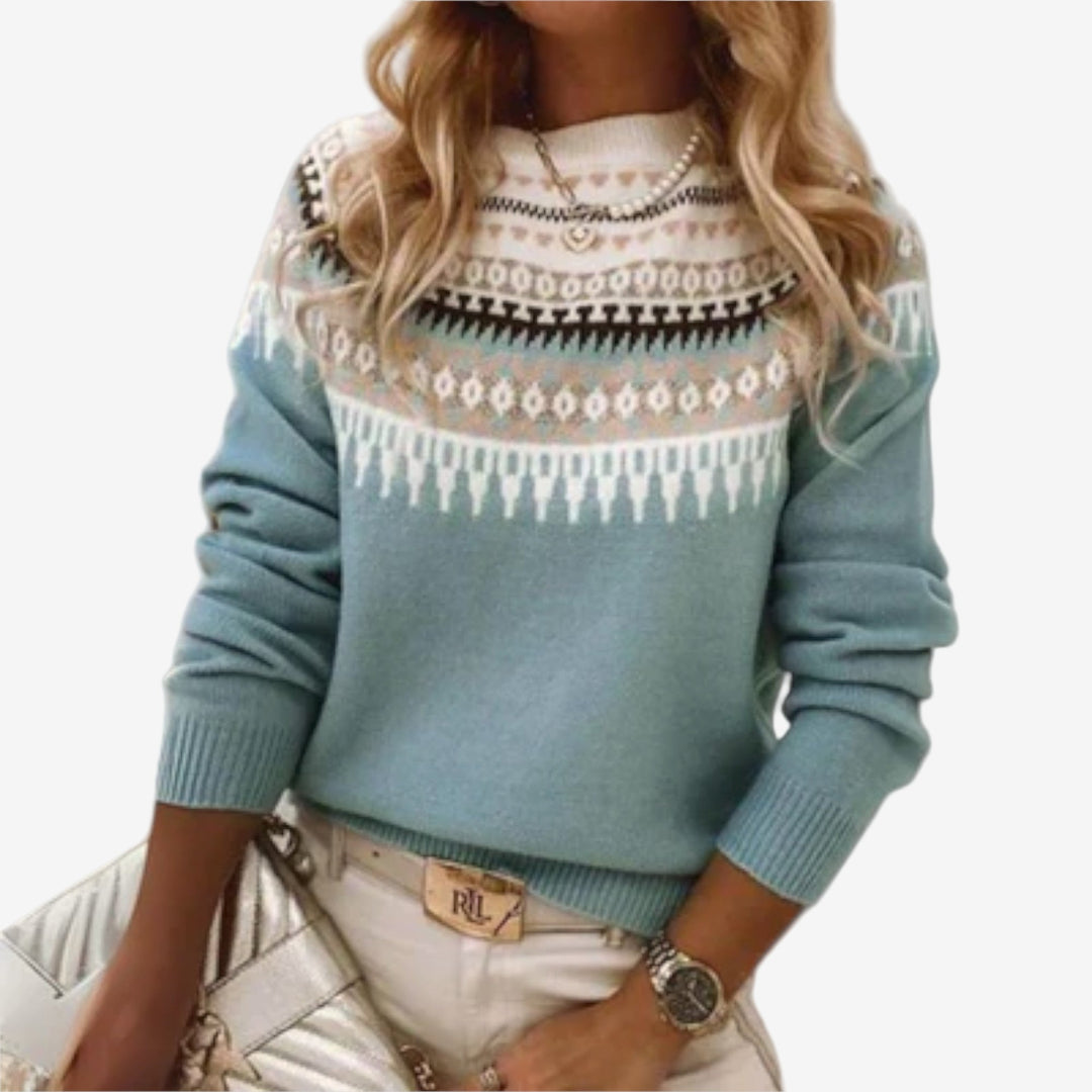 Lina™ Maglia elegante con fantasia