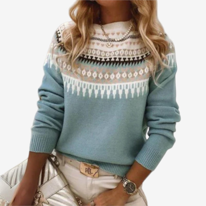 Lina™ Maglia elegante con fantasia