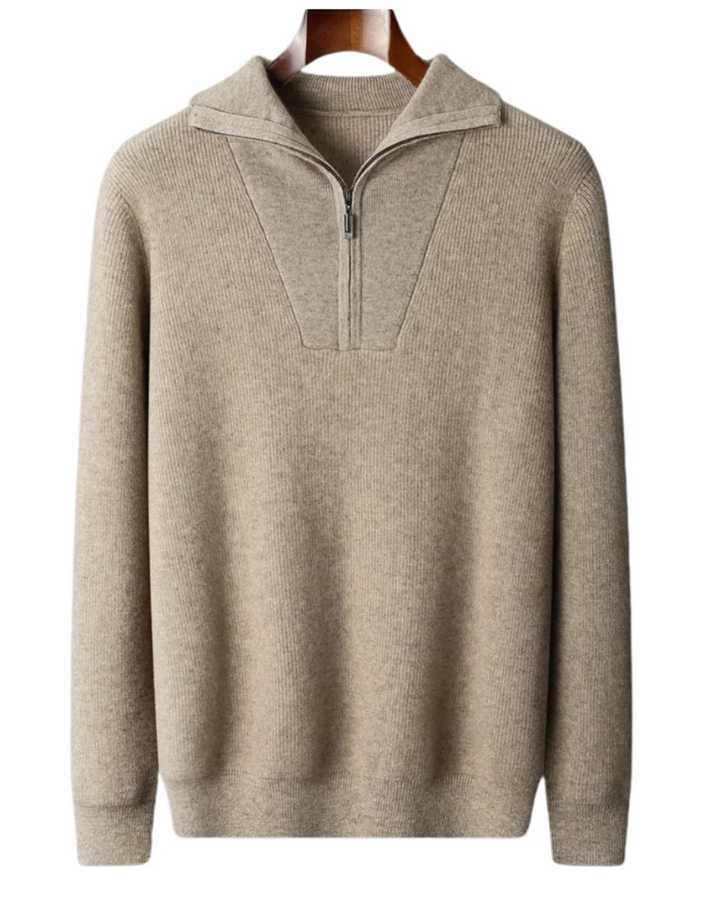 Maglione Portofino Cashmere con mezza zip