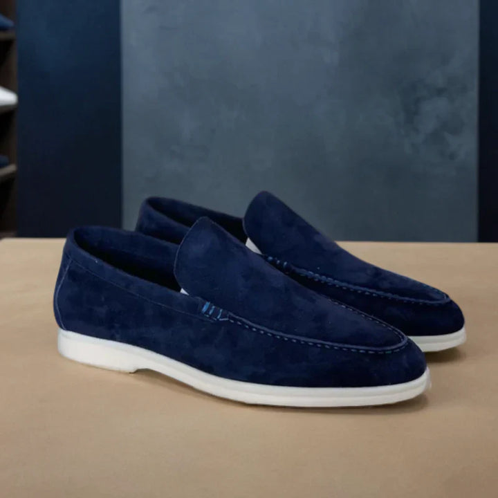 Mocassini in pelle scamosciata premium