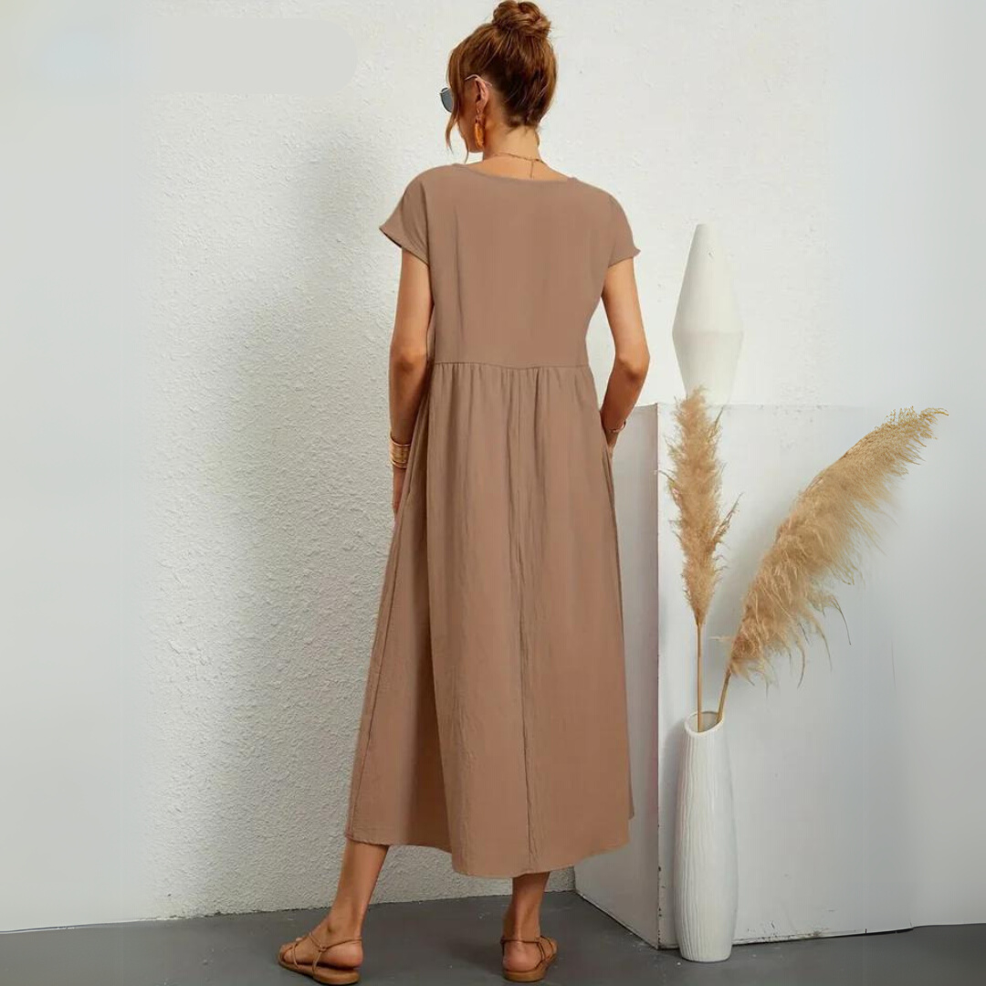 Isla | Abito midi casual in cotone