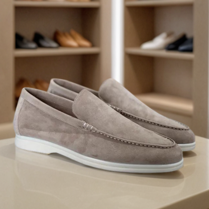 Mocassini in pelle scamosciata premium