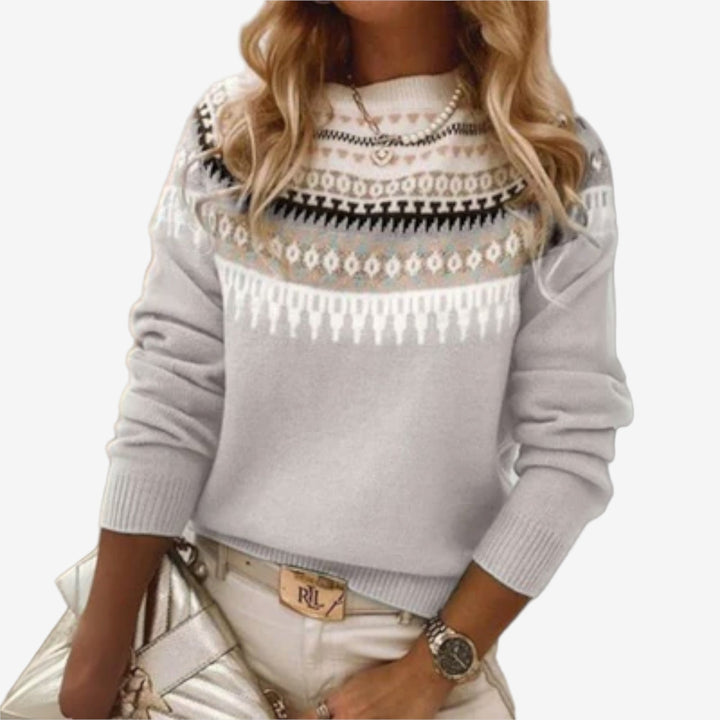 Lina™ Maglia elegante con fantasia