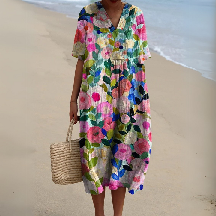 Nathalie | Abito elegante a fiori