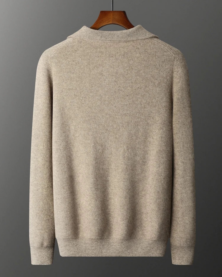 Maglione Portofino Cashmere con mezza zip