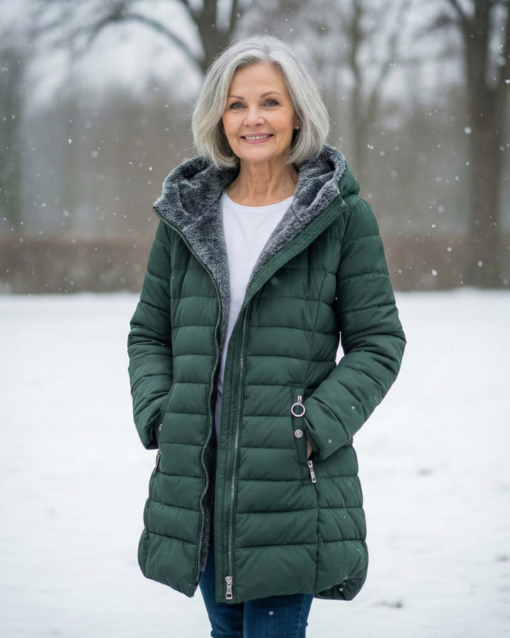 Clair | Cappotto puffer foderato in pile