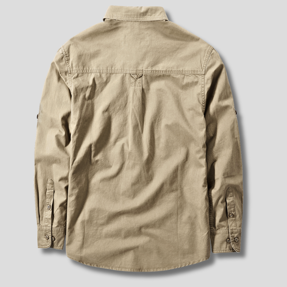 Camicia cargo in cotone