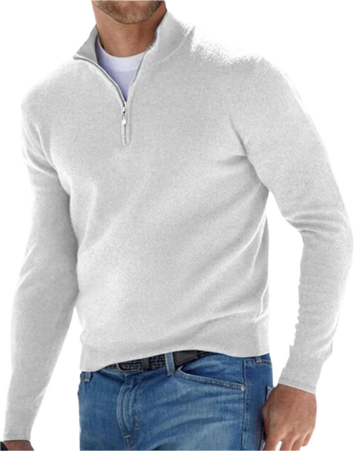 Maglione con zip elegante