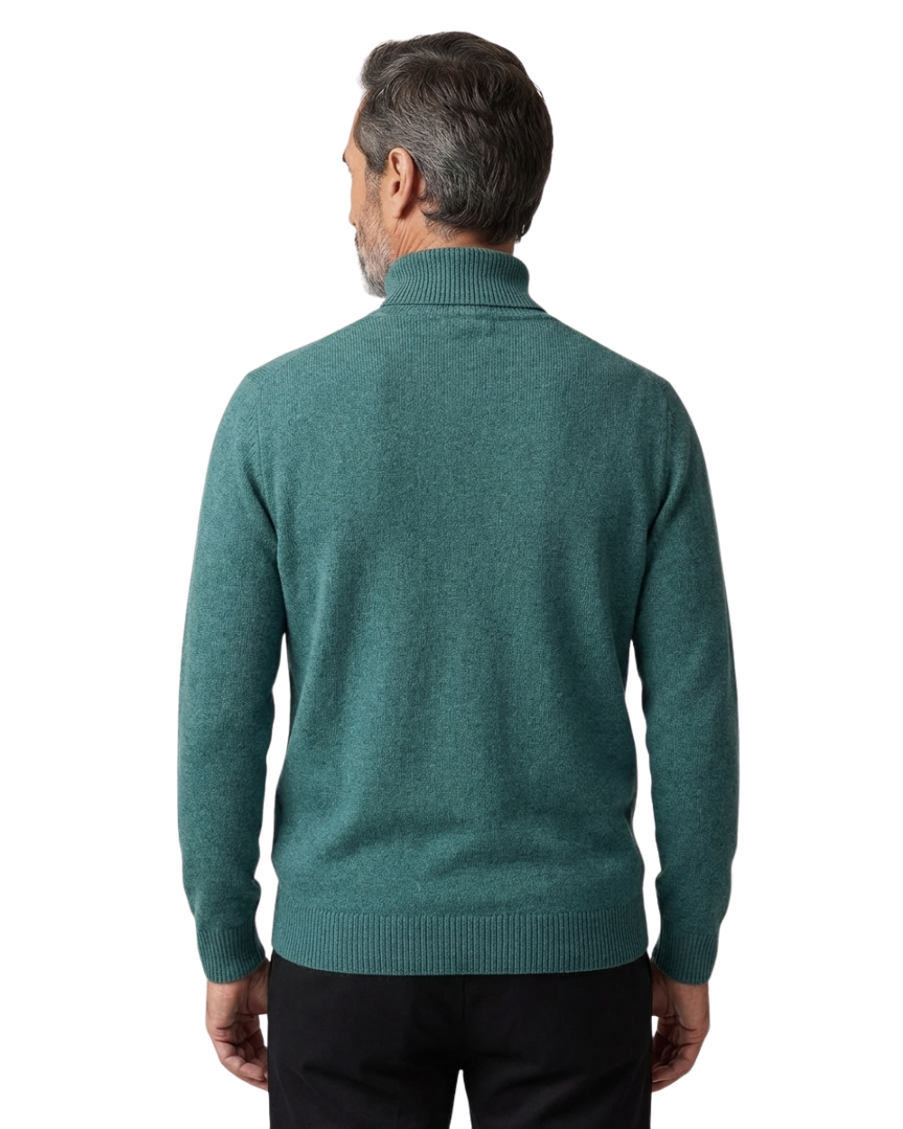 Maglione casual in lana con collo alto