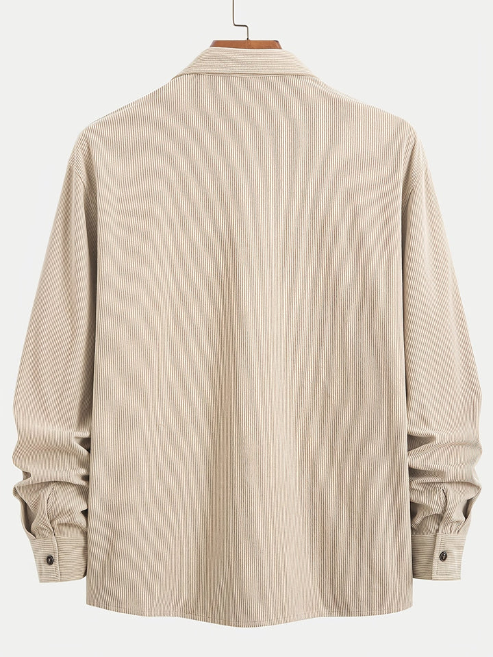 Cardigan casual in velluto a coste