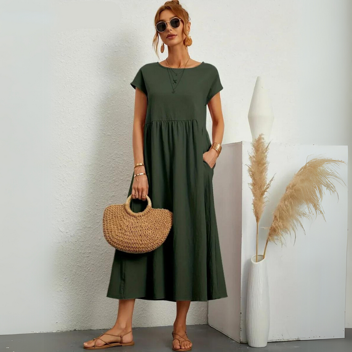 Isla | Abito midi casual in cotone