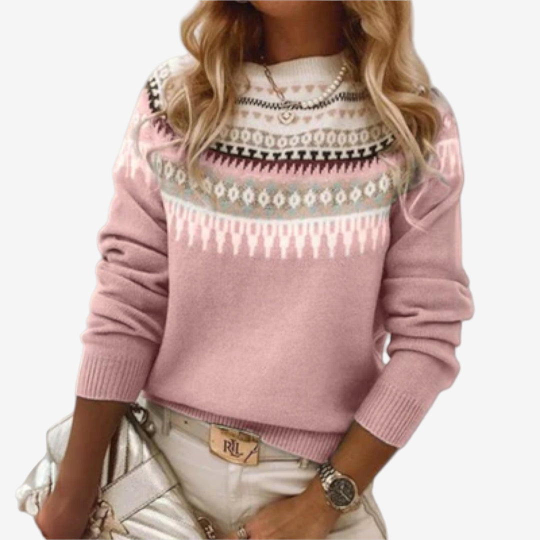 Lina™ Maglia elegante con fantasia