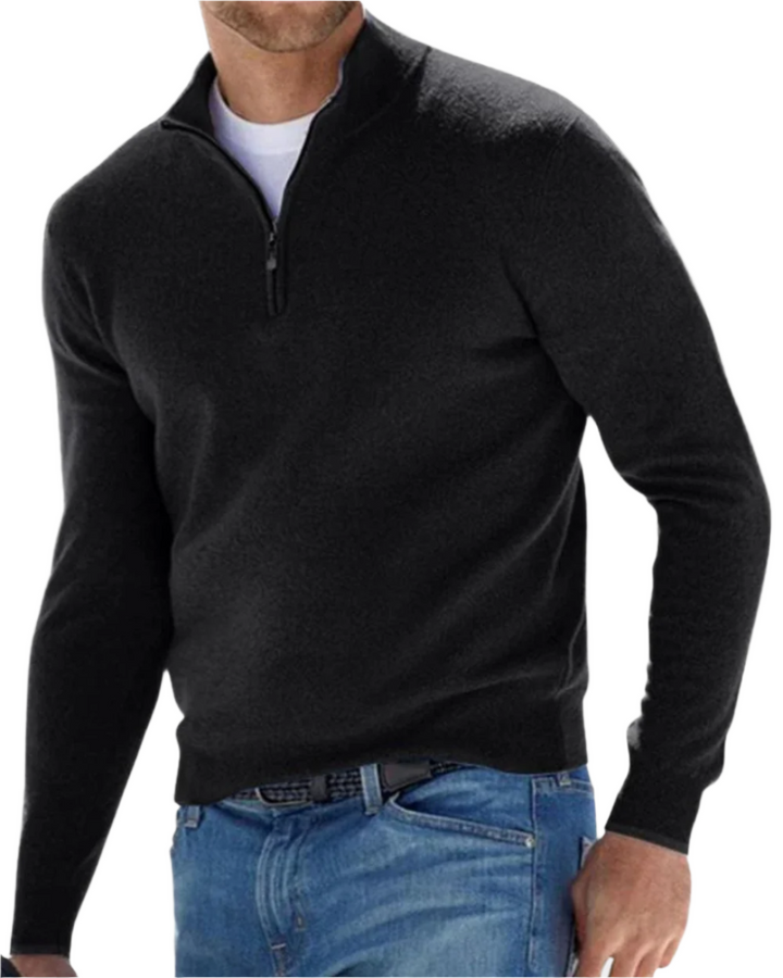 Maglione con zip elegante