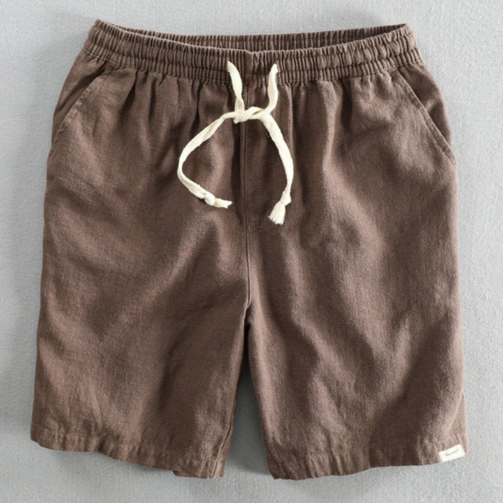 Pantaloncini di cotone in stile giapponese