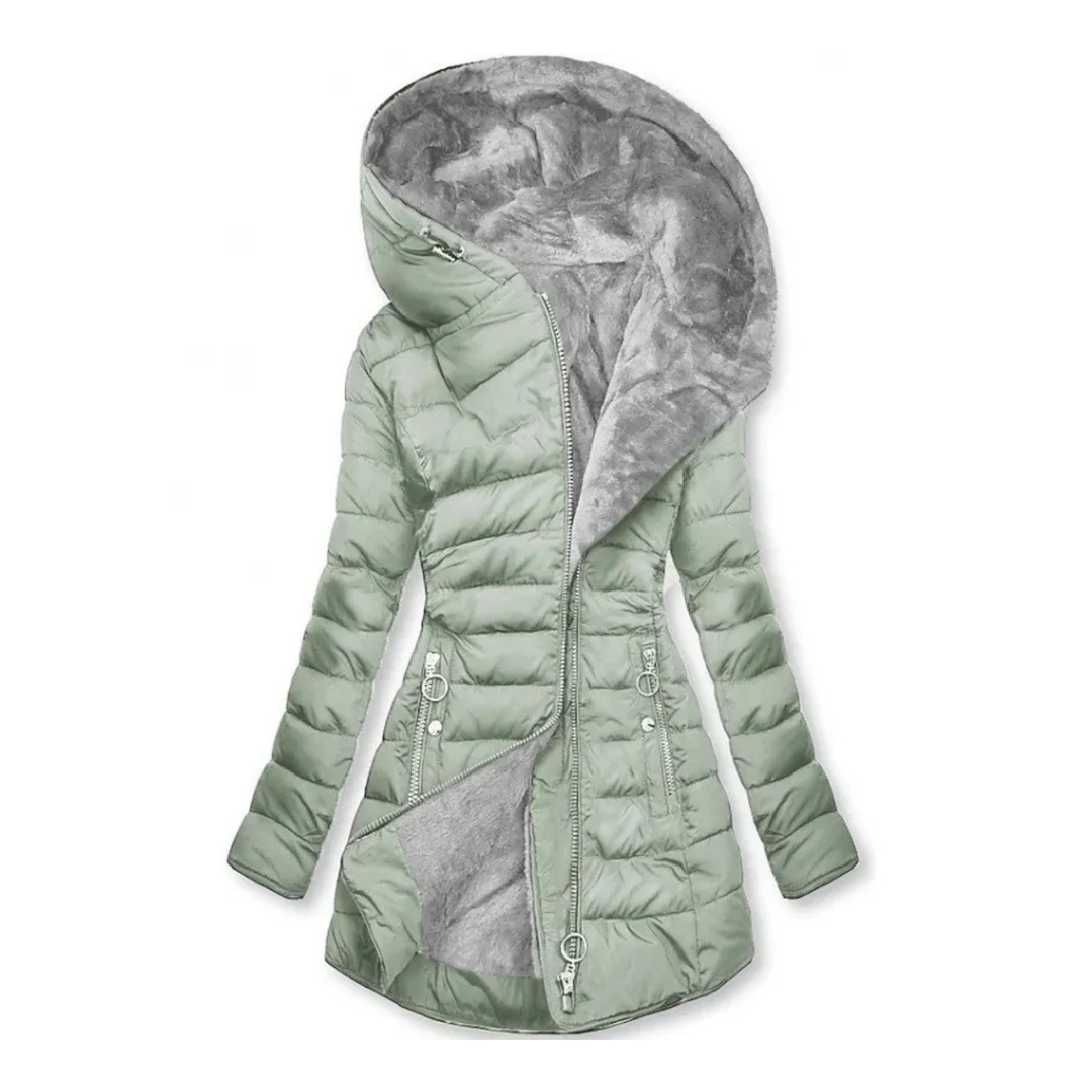 Giulia – Giacca in Piuma Invernale con Cappuccio
