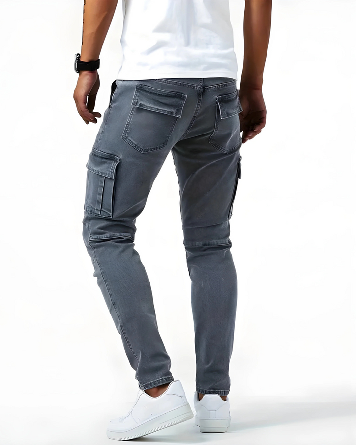 Pantaloni Marino Cargo Stretch