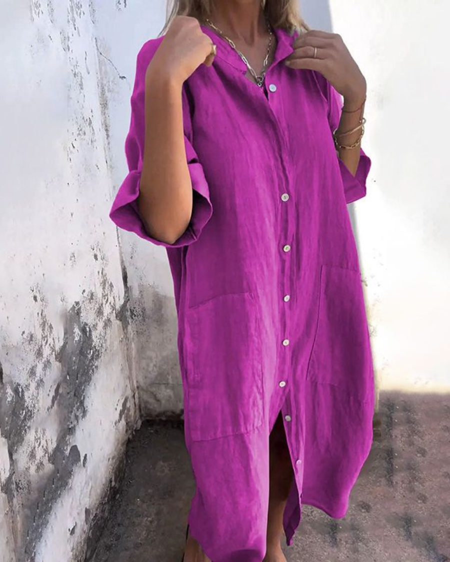 Melanie | Abito camicia casual stile Ibiza