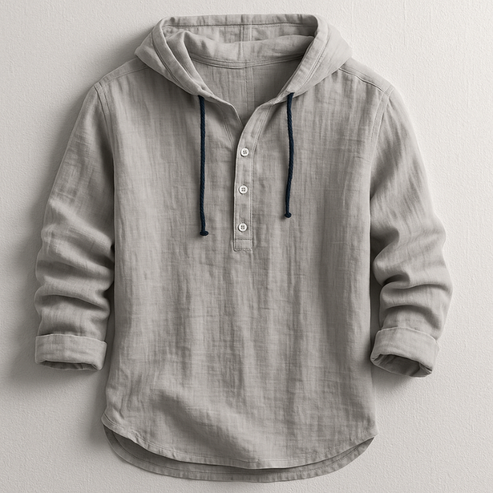 Lorenzo | Camicia con cappuccio in lino raffinato