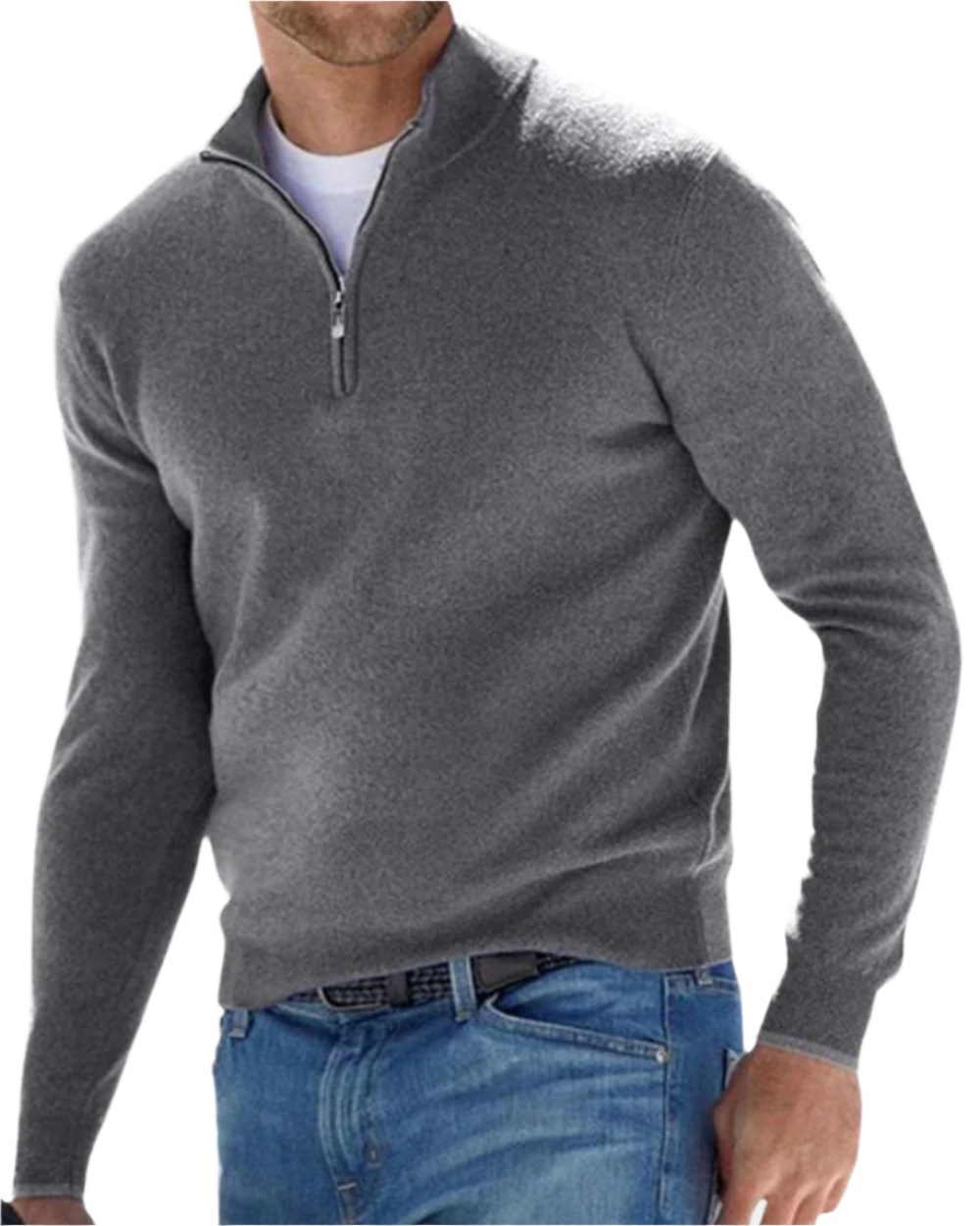 Maglione con zip elegante