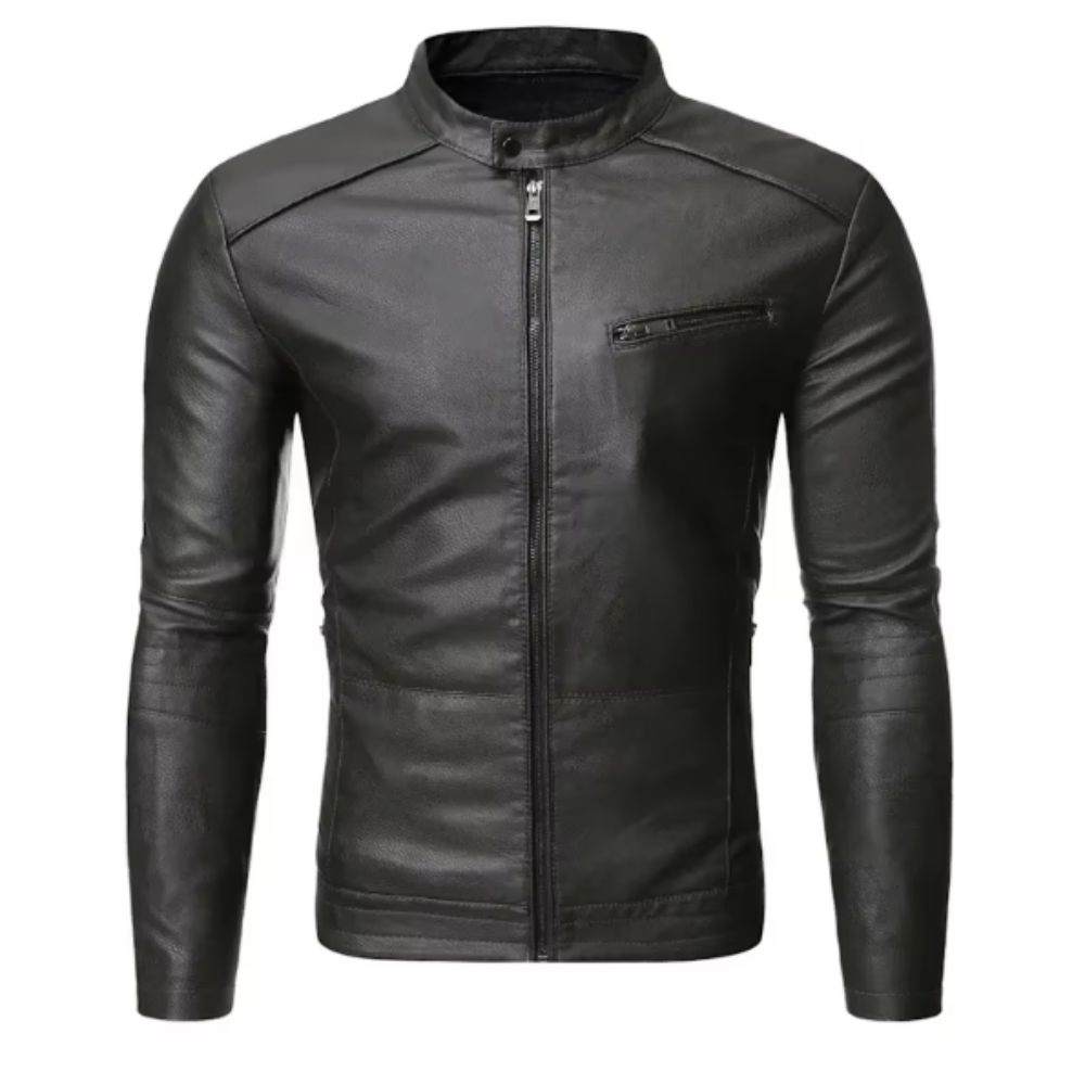Giacca di pelle elegante