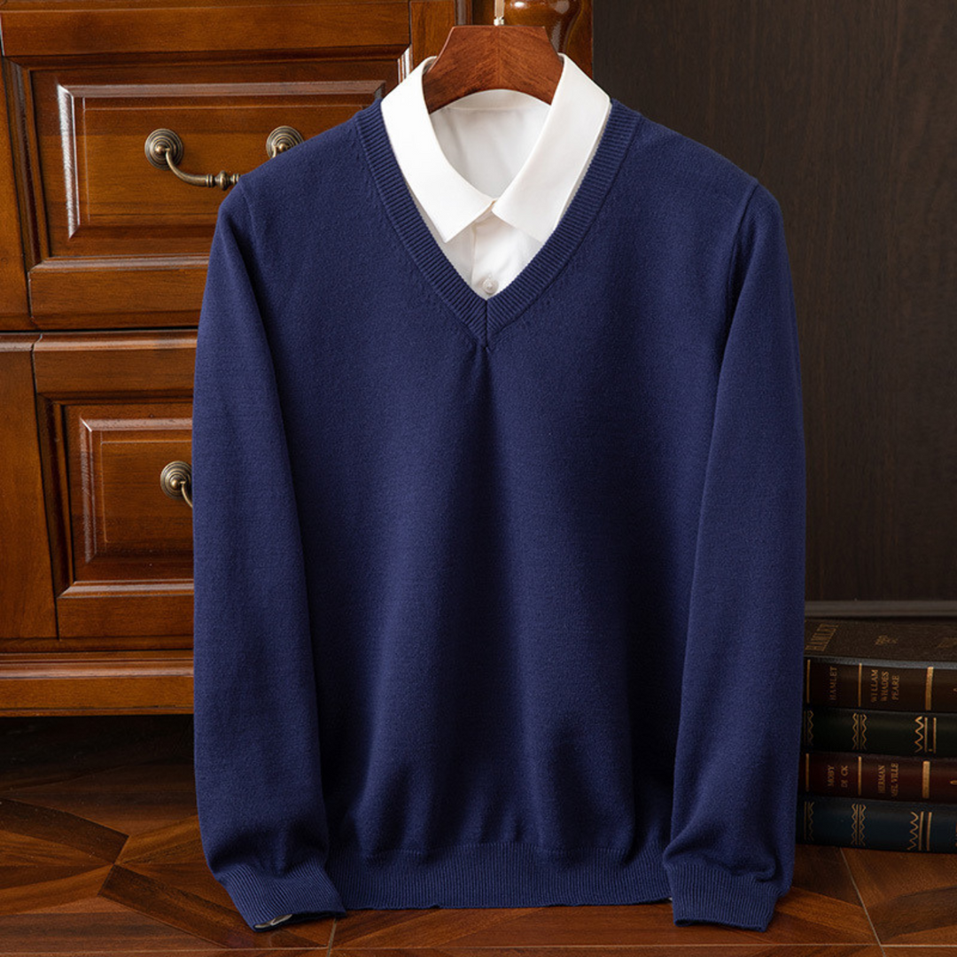 Maglione chic con scollo a V