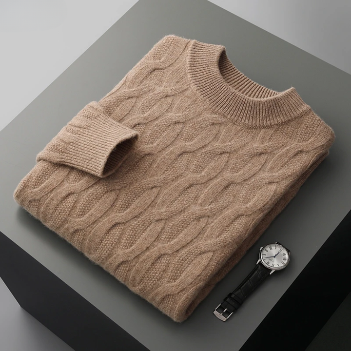 Maglione in cashmere dal motivo elegante