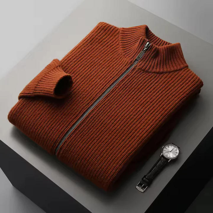 Gilet a coste in cashmere Seychellen