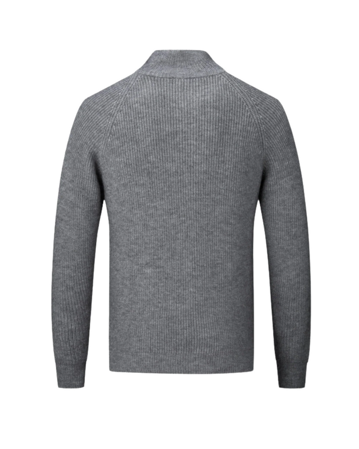 Cardigan con zip in lana merino Four Seasons