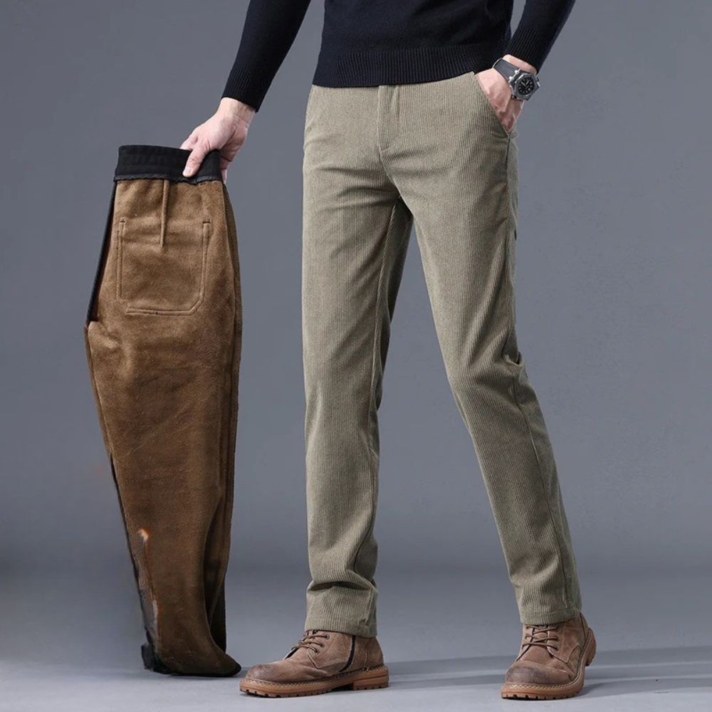 Pantaloni eleganti in velluto a coste