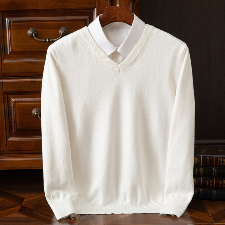 Maglione chic con scollo a V