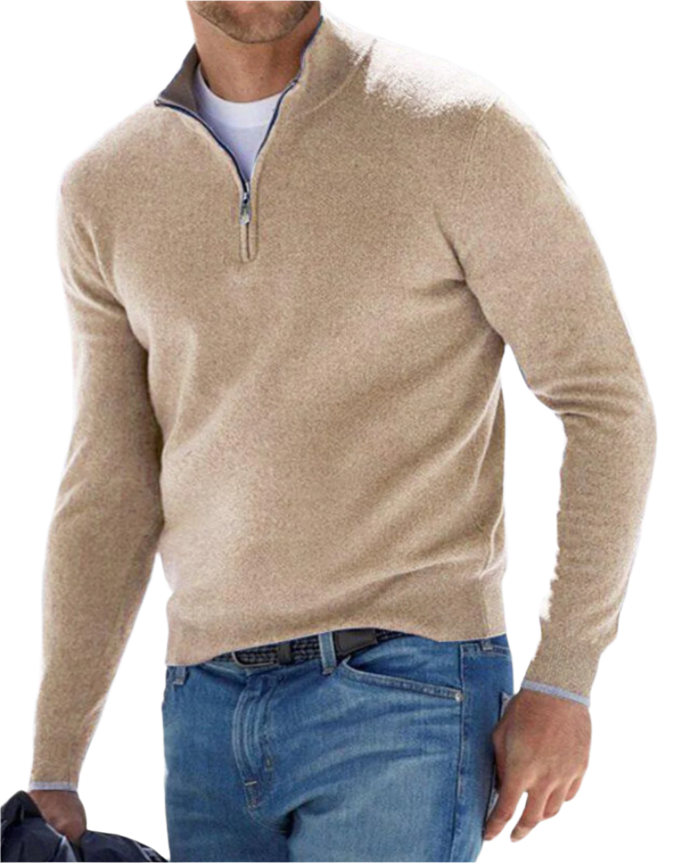 Maglione con zip elegante