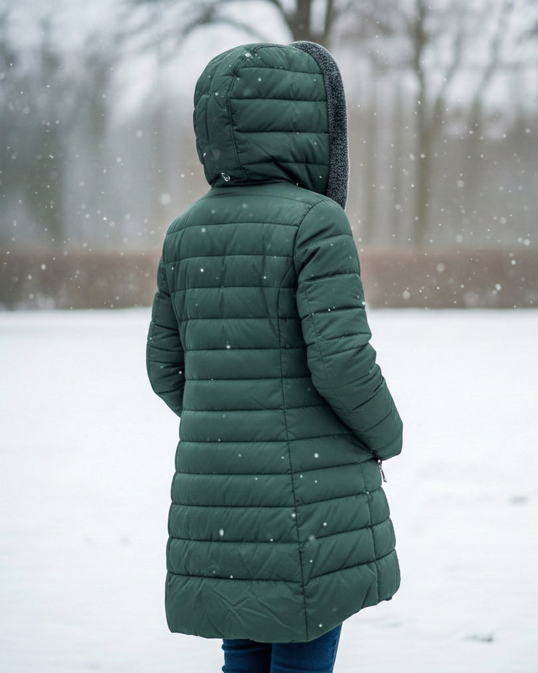 Clair | Cappotto puffer foderato in pile