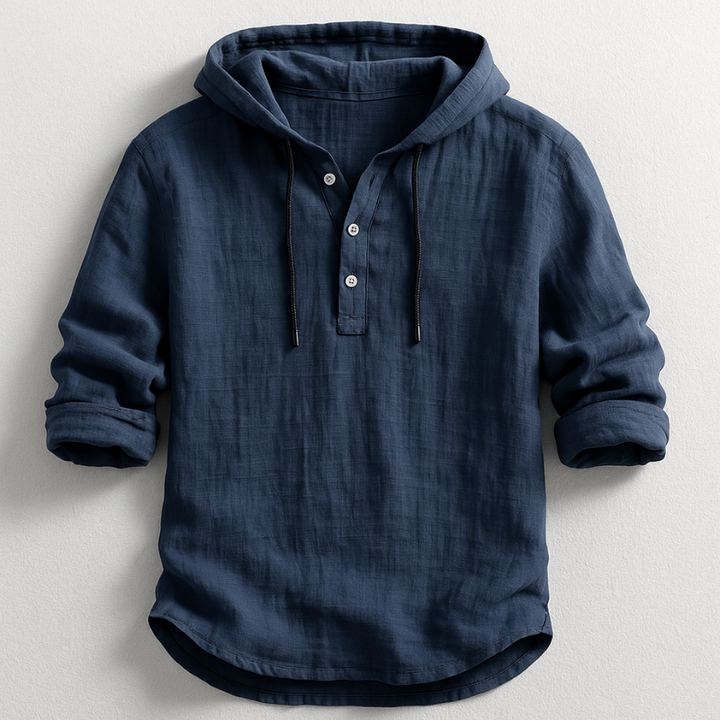 Lorenzo | Camicia con cappuccio in lino raffinato