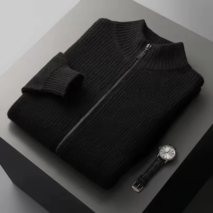 Gilet a coste in cashmere Seychellen